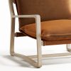 Steel Framed Cushioned Armchair